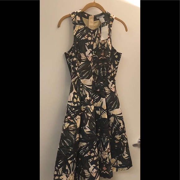 Tropical leaf fit and flare skater dress by H&M - Picture 3 of 7